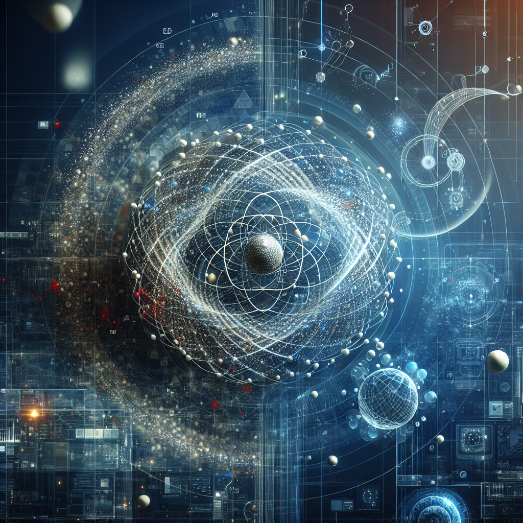 Rappresentazione concettuale di un computer quantistico in funzione